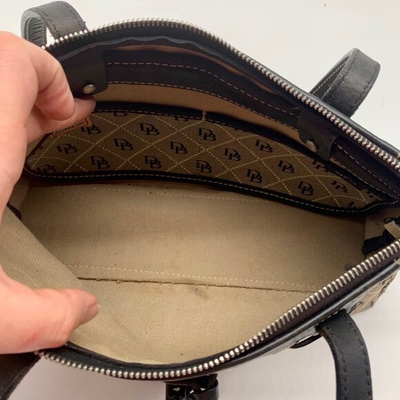 Dooney & Bourke Signature Canvas Tassel Shoulder Bag - Picture 10 of 11